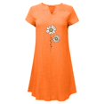 thumbnail image 4 of Sexy Vestidos Cortos de Verano para las Mujeres 2025 Moda Suelta de Ocio Vestido de Manga Corta con Cuello en V, Vestido Casual de Rodilla, 4 of 8
