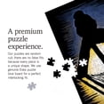 thumbnail image 2 of Lantern Press 1000 Piece Jigsaw Puzzle, New Orleans, Louisiana, Bourbon Street Lamppost, Scratchboard, 2 of 5
