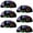 Multicolored 3, variant on PhooArto 6 Pcs Cup Drawer Pulls, Purple Galaxy Sloth Shell Shape Handles Cabinet Knobs for Dresser Cupboard Closet Wardrobe with Screws