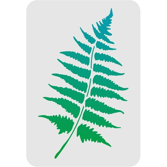 Fern Leaves Drawing Painting Stencils Templates 11.6x8.3 inch Plastic Stencils Decoration Rectangle Reusable Stencils DIY