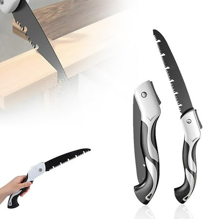 

Steel Folding Saw 2024 New Outdoor Portable Hand Saw Rugged Pruning Saws For Tree Trimming Foldable Camping Saw For Wood Gardening Camping gardening supplies