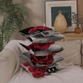 thumbnail image 3 of Housses de Coussin à Motif de Roses Noires et Rouges, Ensemble de 4, 20 X 20 Pouces, Imprimé Floral Vintage, Taies d'Oreiller Carrées Décoratives avec Fermeture Éclair Dissimulée pour Sofa, Canapé, Chambre, Salon, Déco, Beauté Intemporelle, 3 of 6