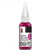 Razzle Dazzle Jacquard Magenta Marabu Alcohol Ink - Fast Drying For Resin, Polymer Clay, Stone, Leather, Highly Saturated, Extremely Vibrant And Versatile, Acid-Free, Dye-Based, And Transparent Ink