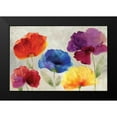 thumbnail image 2 of PI Studio 14x11 Black Modern Framed Museum Art Print Titled - Jewel Florals, 2 of 5
