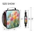 thumbnail image 5 of Haosy Watercolor Bird Tulip Reusable Lunch Box Men/Women Insulated Lunch Bag for School Picnic Travel, 5 of 6