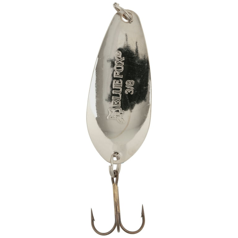 Blue Fox® Strobe®Spoon 3/8 oz. Hammered Silver Tear Spoon Fishing Lure