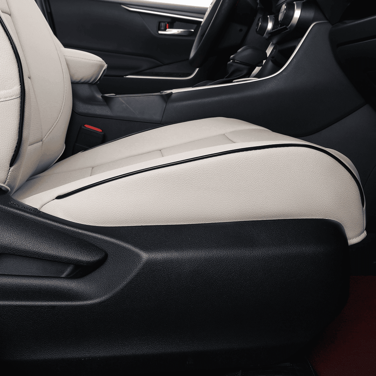 EKR Custom Fit Car Seat Covers Fit for Toyota RAV4 LE 2013-2018 Full Set Leather Seat Cushion Waterproof Automotive Seat Protectors (Beige)