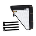thumbnail image 4 of Bolsa triangular para bicicleta, bolsa para cuadro de bicicleta, accesorios para hombre y mujer, para debajo del tubo de bicicleta con correas para Blanco, 4 of 8