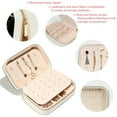 thumbnail image 3 of Note Velvet Portable Jewelry Organizer with Removable Compartment – Necklace Holder, Earring Organizer, and Jewelry Boxes - Gift, 3 of 7