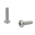 thumbnail image 2 of FixtureDisplays® 10-32*3/4" Stainless Pan Head Machine Screws, Full Thread, Phillips Drive, Stainless Steel 18-8, Machine Thread 312447, 2 of 7
