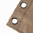 thumbnail image 6 of BalsaCircle 2 Taupe 52x64" Faux Linen Sheer Curtains Chrome Grommets Window Treatments Decorations, 6 of 8