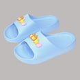 thumbnail image 5 of Fnooota Girls Slide Sandals, Open Toe Slip On Soft Sole Non Slip Summer Shoes Sky Blue Size 12-12.5(Little Kids), 5 of 6