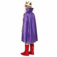 thumbnail image 5 of JCCXIN Toddler Kids Boys King Halloween Outfits Dress-Up Party Clothes Tops Pants Belt Cloak With Head wear 5 PC Set Trick Or Treat School Carnival Funny Outfit Sets,Yellow,9-10 Years, 5 of 8