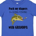 thumbnail image 4 of Inktastic Going Fishing with Grandpa Boys or Girls Toddler T-Shirt, 4 of 5