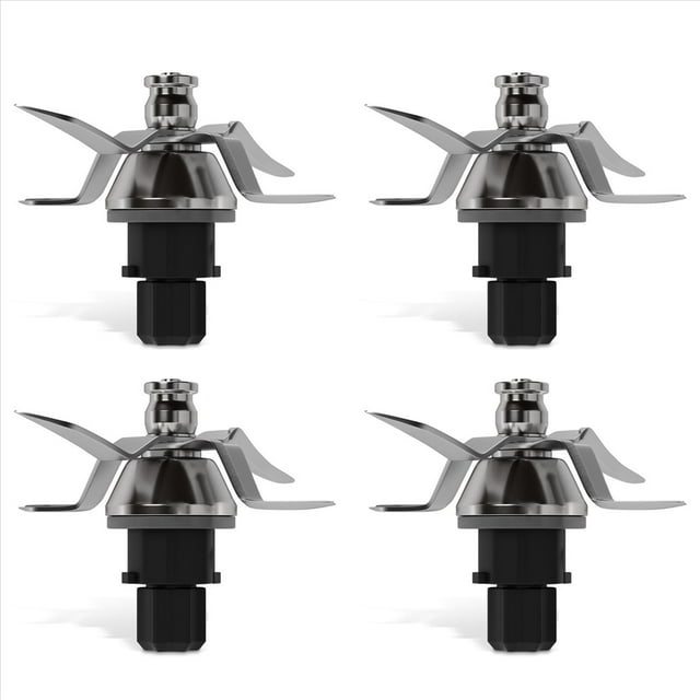 4X Cuchillo de Mezclar Recambio para Cuchillo Tm31 - Cuchilla de Repuesto con 4 Cuchillas y Junta - Procesador de Alimentos Tm31