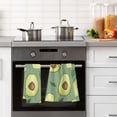 thumbnail image 4 of Avocado Fruit and Leaf Cotton Face Towels Absorbent Hand Towel Soft Bathroom Towel for Kitchen Hotel Decoration, 4 of 7