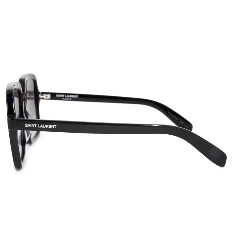 Saint Laurent SL174 001 Square Sunglasses - Black/Grey Saint Laurent SL 174 001 Square Black Sunglasses  main image 4
