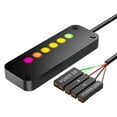 thumbnail image 3 of Touch Sliding Desktop Computer Power Switch RGB Lighting External PC On Off Power Button for Office 2m / 6.6ft, 3 of 7