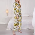 thumbnail image 3 of Naloa Bird Sunflowers Pajamas for Women Set, Womens Pajama Sets, Lounge Sets for Women, 2pjs for Women-XX-Large, 3 of 7