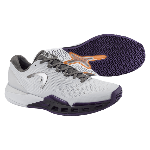 HEAD Revolt Pro 5.0 Light Grey Purple Night Mens Tennis Shoes