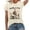 Beige, variant on Womens Western "Love Live Cowgirls" T-Shirt Country Style Loose Crewneck Short Sleeve Graphic Tee Retro Cowboy Culture Summer Fashion Top