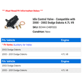 thumbnail image 2 of Idle Control Valve - Compatible with 2000 - 2002 Dodge Dakota 4.7L V8 2001, 2 of 2