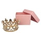 thumbnail image 1 of Mini corona de princesa dorada con tiara para tartas y cupcakes, ideal para baby shower, cumpleaños, fiestas de princesas., 1 of 4