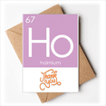 thumbnail image 1 of Quimica elementos periodo cuadro lantanidos Holmium ho Nota en blanco del sobre de la tarjeta de agradecimiento, 1 of 4
