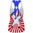 thumbnail image 2 of 4th of July Dabbing Unicorn Americorn All Over Womens Work Out Tank Top Multi 2XL, 2 of 2