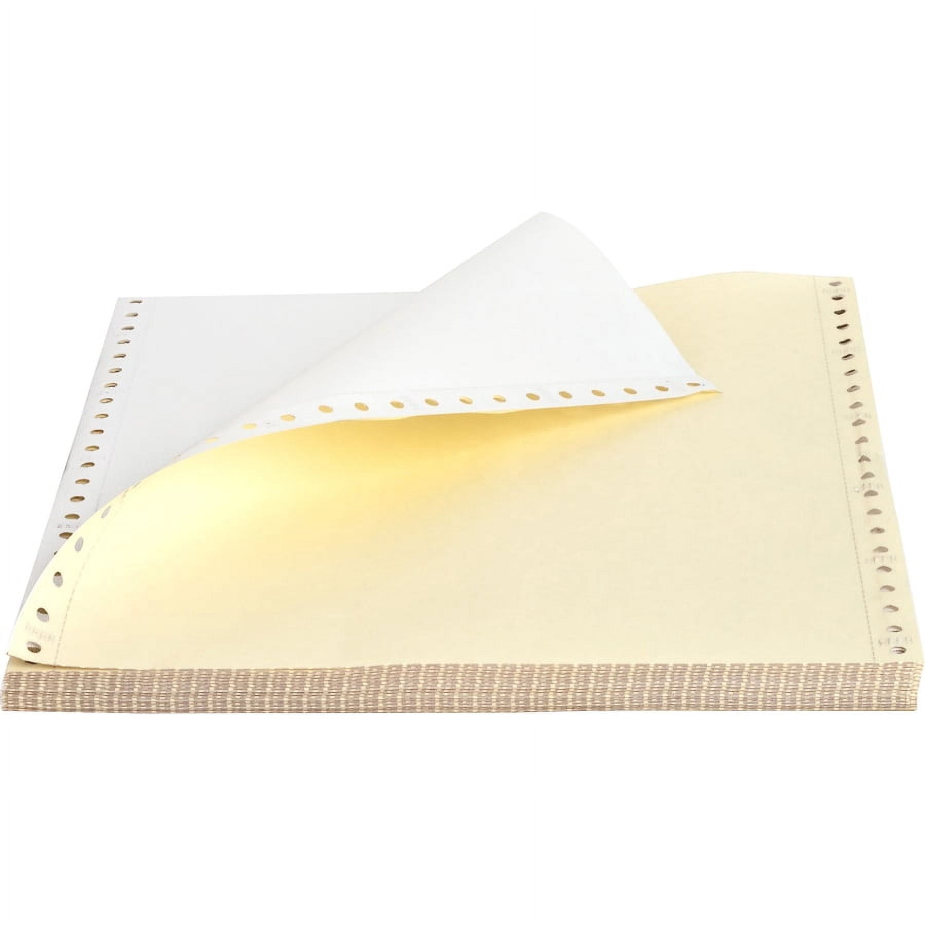 Sparco Dot Matrix Continuous Paper - White - Letter - 8 1/2" X 11" - 15 Lb Basis Weight - 185 / Carton