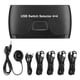 thumbnail image 1 of Conmutador KVM 4 computadoras que comparten 4 dispositivos USB Conmutadores KVM para teclado, mouse, impresora para Windows para Linux para Chrome OS, 1 of 10