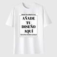 thumbnail image 1 of Playera de Algodón 100% para Mujer con Estampado Personalizado (Frente y Espalda), Añade tu Texto/Foto/Logo/Diseño, Blanco, Talla Chica (S), 1 of 6