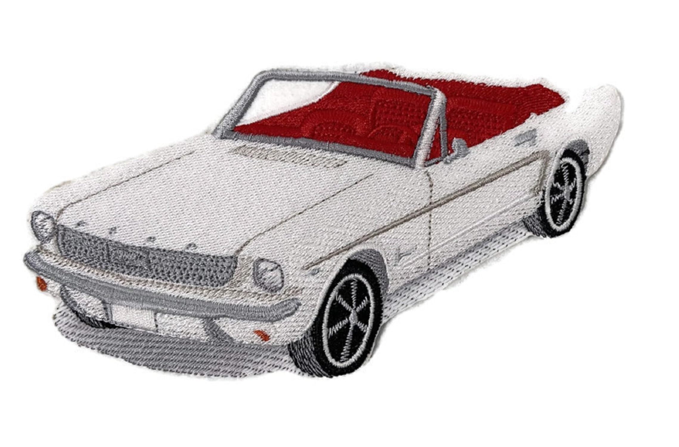 Classic 1964 Ford Mustang Embroidered Iron On/Sew Patch [6.5" x 3.5"]