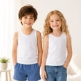 thumbnail image 4 of Hbhpov Toddler Girls' Undershirts，Cotton Layering Tank Tops，4 Pack，Sizes 2-8, 4 of 8