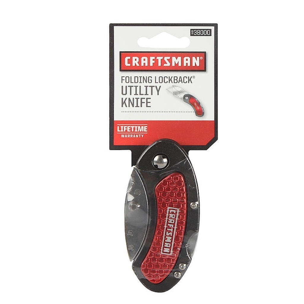 Craftsman Folding Lockback Utility Knife Assorted Colors