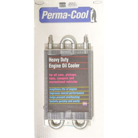 Perma Cool Engine Oil Cooler - PERMA-COOL Engine Oil Cooler 4 Pass 1/2in Hose Barb 101