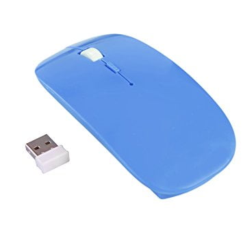 Ultra Slim Optical 2.4G Wireless Mouse Mice Portable Ergonomically DPI Adjustable 3D USB Receiver for Laptops & Computers