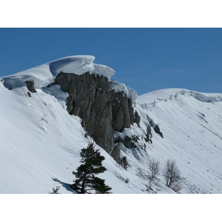 LAMINATED POSTER Winter Landscape Mountain Snow Cornices Snow Snowy Poster Print 11 x 17