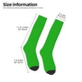 thumbnail image 2 of Fotbe Green Calcetas Divertidas Estampadas para Hombre y Mujer, Calcetas de Algodón hasta la Rodilla para Caminar, Correr, Enfermería y Embarazo, 2 of 6