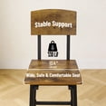 thumbnail image 4 of Set of 2 Bar Stools with Backrest, 26"/30" Counter Height Barstools, Rustic Wood & Metal Industrial Bar Chairs, Farmhouse Armless Bar Stools for Kitchen Island, Dining Room, Pub, Bistro, 4 of 10