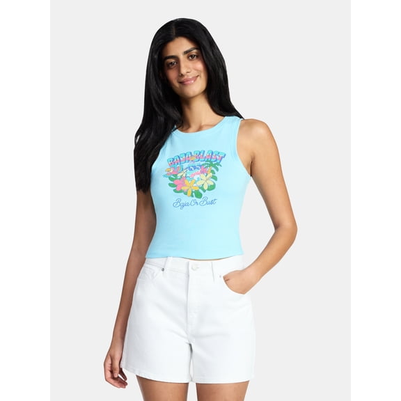 Mountain Dew Baja Blast Women's Graphic Tank Top, Sizes XXS-XXL