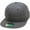 Dark Gray, variant on Solid Flat Brim Bill Fitted Baseball Cap