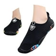 thumbnail image 4 of Gubotare Pool Shoes Toddler Water Shoes for Kids Boys Girls Wide Toe Barefoot Quick Dry for Beach Swim Pool Surf Aqua Sports (Black,Little Kids 11), 4 of 6