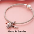 thumbnail image 2 of ROSIANNA 925 Sterling Silver Charm for Bracelets Graduation Dangle Flower Hat Diploma Charm Women Bracelet Charm, 2 of 5