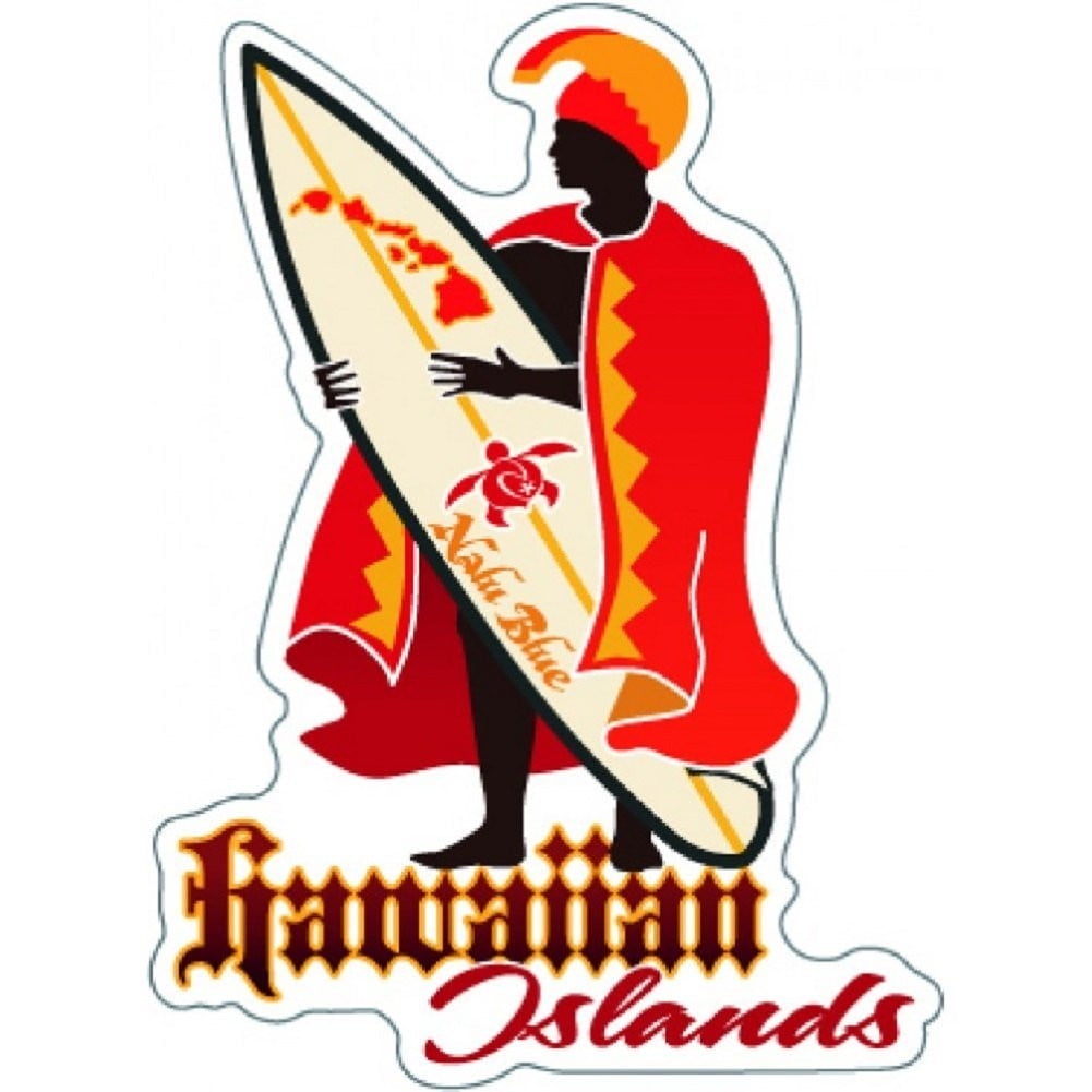 Hawaiian Decal Islands King Kamehameha