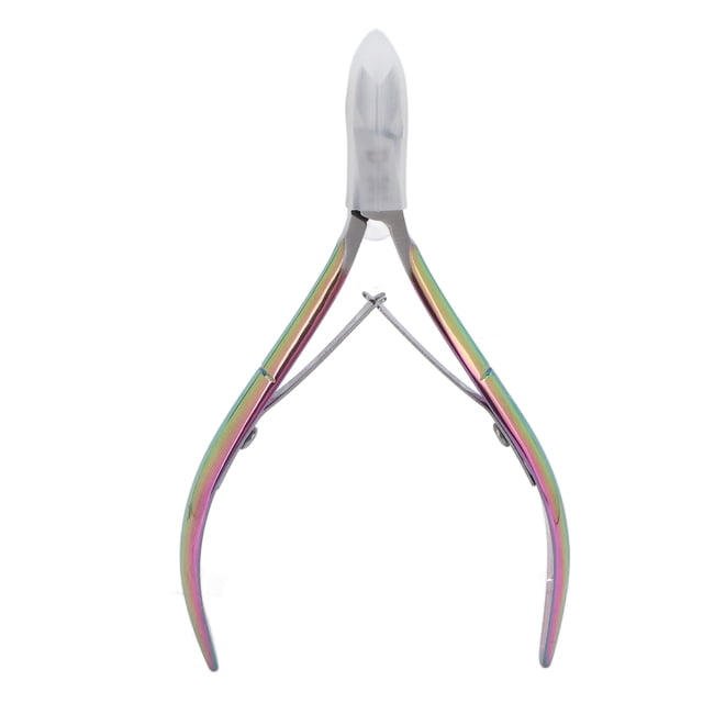 Cuticle Nipper, Ergonomic Curve Craftsmanship Hangnail Remover Nipper Exquisite With Protective Cover For Women For Manicure Enthusiasts Color,Gold
