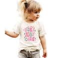thumbnail image 3 of Holly Jolly Cutie Shirt for Girls Festive Christmas Graphic Tee for Kids Natural Shirt 4T, 3 of 5