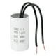 thumbnail image 1 of Capacitor de funcionamiento CBB60 3uF de Uxcell, capacitor de arranque con 2 cables, CA 450V para motor de arranque con frecuencia de 50Hz/60Hz, adecuado para compresores de aire y bombas, blanco, 1 of 6