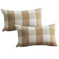thumbnail image 1 of Funda de almohada moderna: funda de cojín a rayas a cuadros de 2 piezas para sofá, 1 of 6
