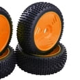 thumbnail image 3 of KLKCMS RC 1:8 Buggy Truggy Pneu en Caoutchouc & Ensemble d'Accessoires Roue Hexagonale 17mm - 4 Pcs Orange, 3 of 9